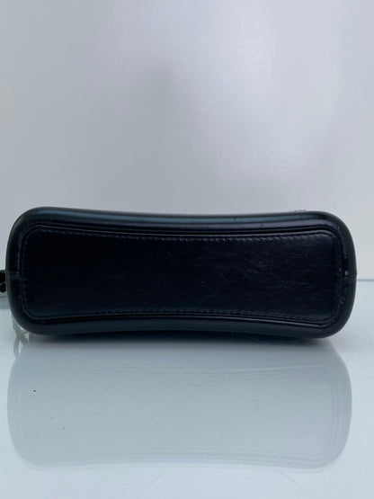 Chanel Black On Black Crinkled Calfskin Gabrielle Bag BHW #28