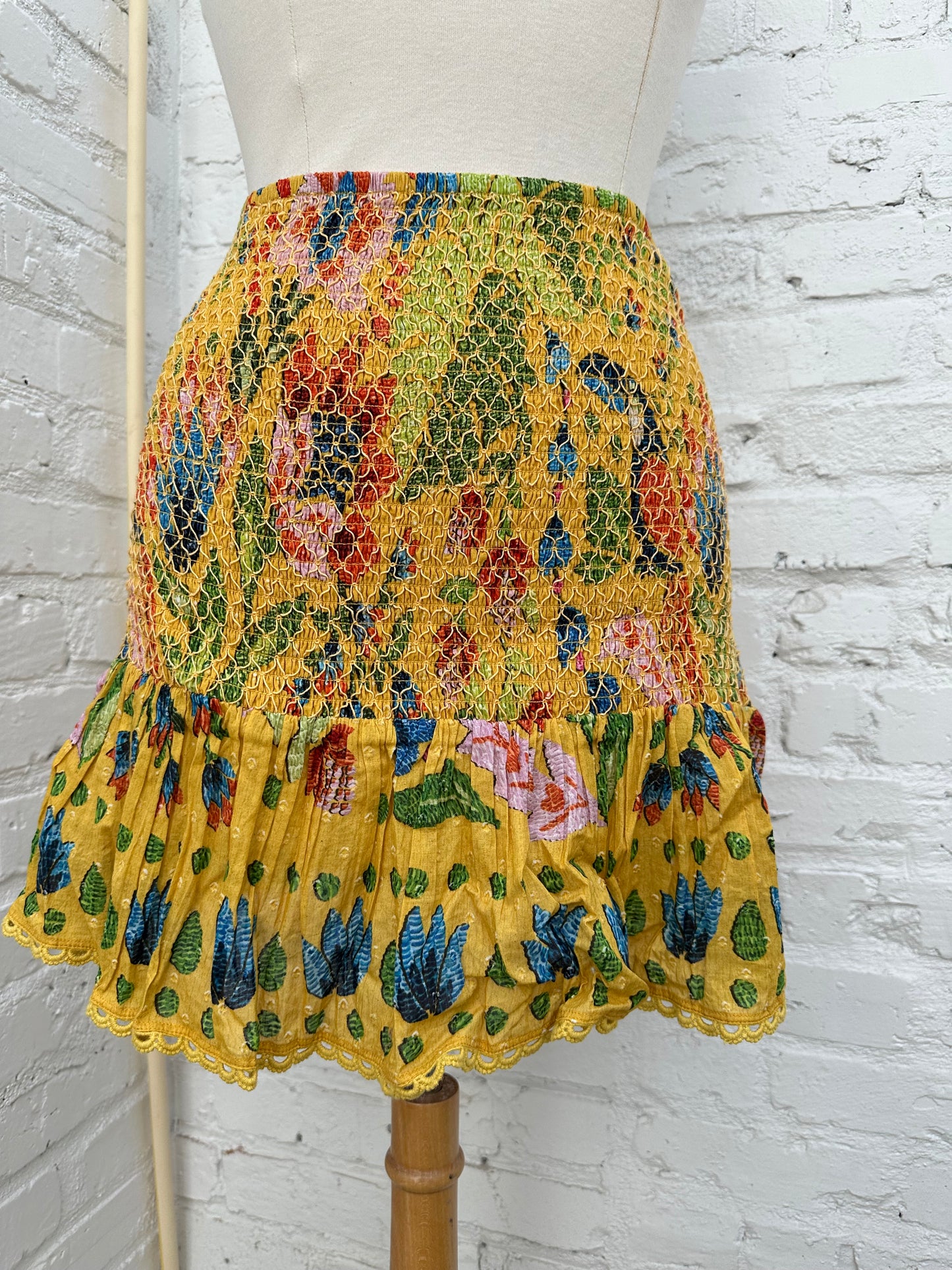 Farm Rio Summer Garden Mini Skirt