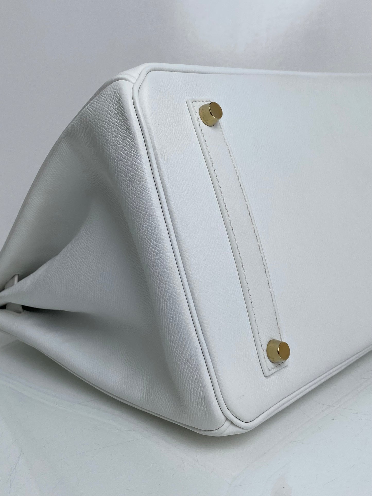 Hermes Birkin 35 White Epsom GHW #P