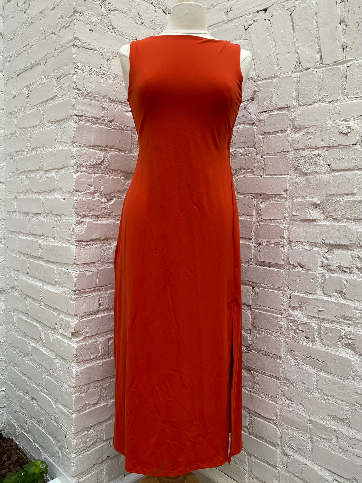 Susana Monaco Orange Nylon Dress, L