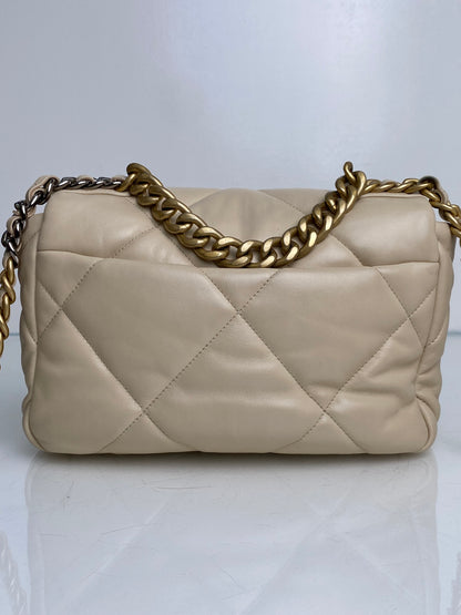 Chanel 19 Small Beige Clair Calfskin TTHW #30