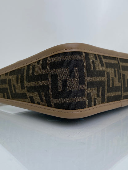 Fendi Brown FF Fendessence Mini Shoulder Bag GHW