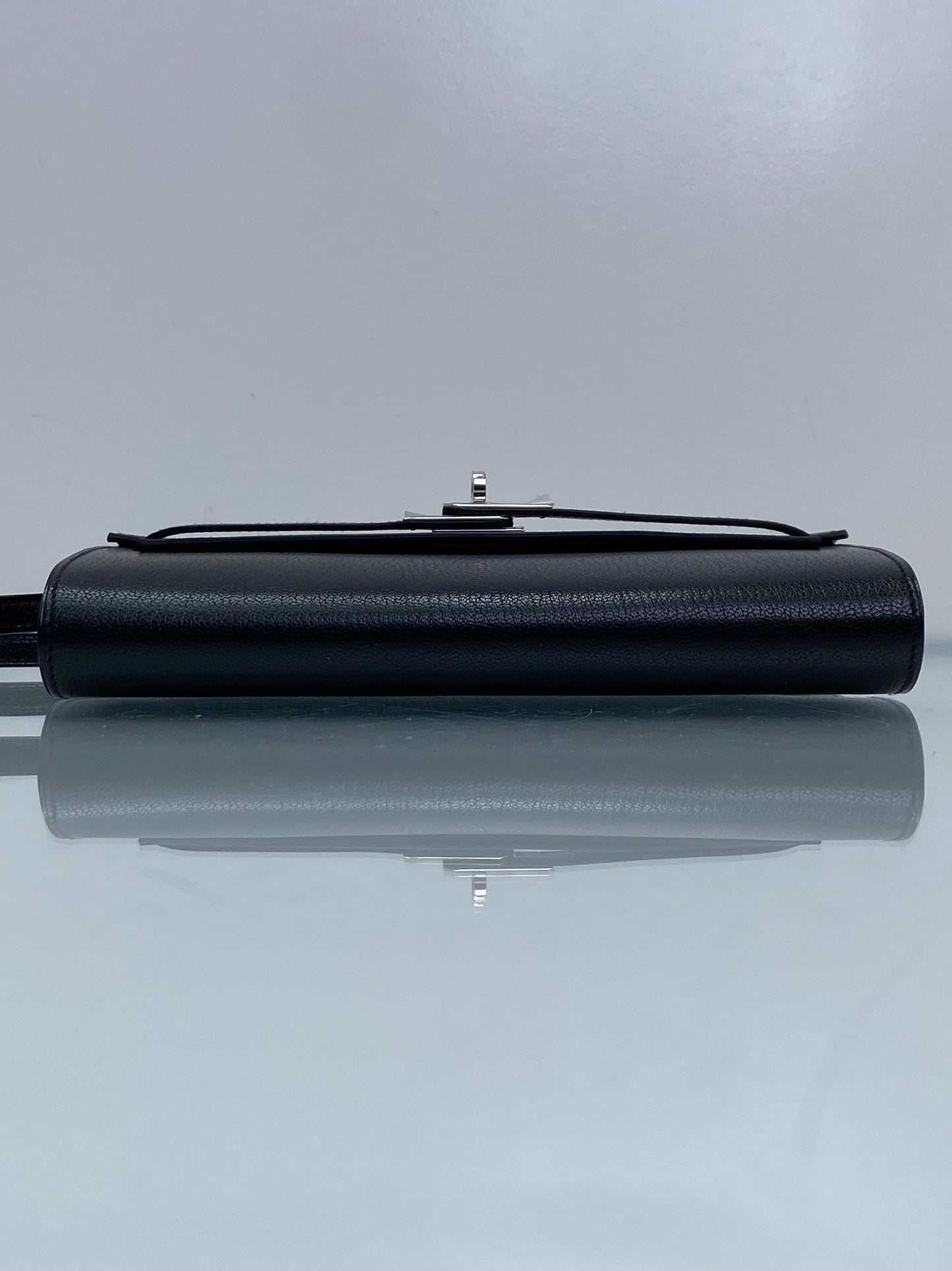 Hermes Kelly To Go Wallet Noir Chèvre PHW