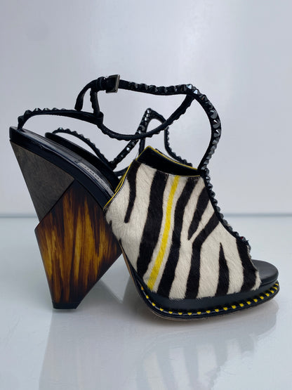 Jimmy Choo Zebra / Beaded Heels, 40