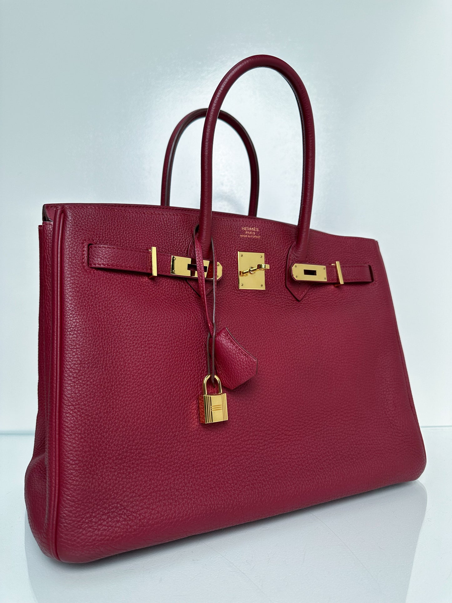 Hermes Birkin 35 Rubis Togo GHW #N