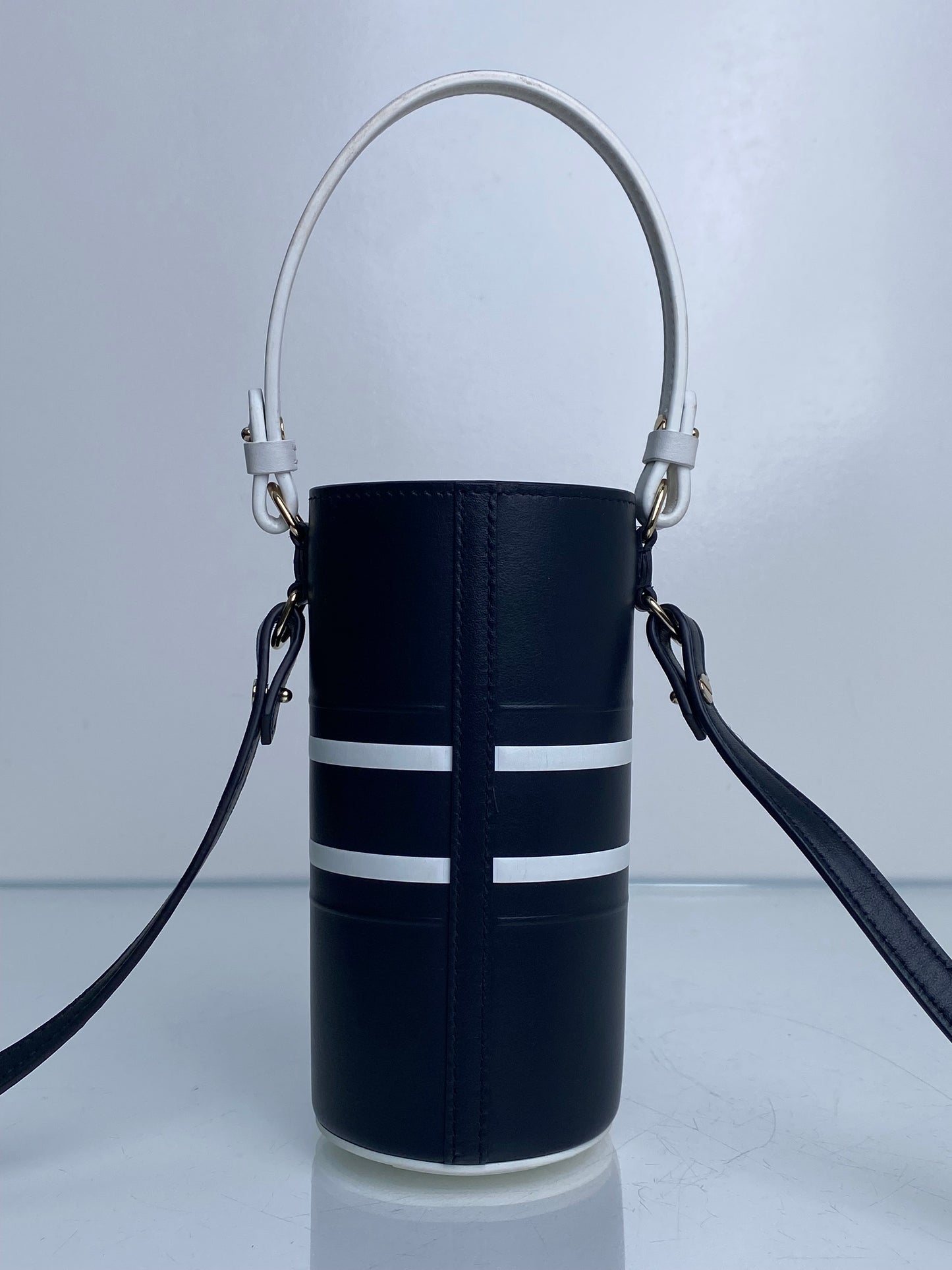 Christian Dior Navy & White Vibe Bottle Holder Bag GHW