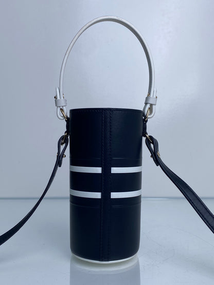 Christian Dior Navy & White Vibe Bottle Holder Bag GHW