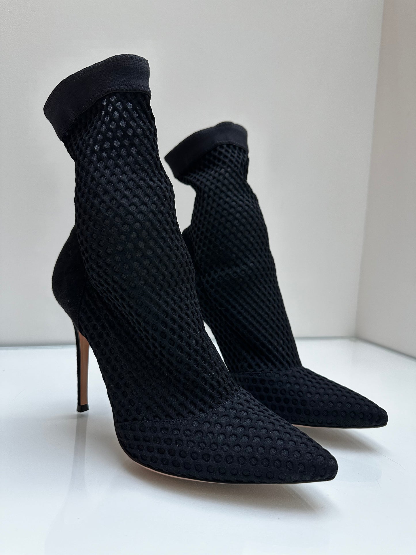 Gianvito Rossi Black Sock Heel, 39.5