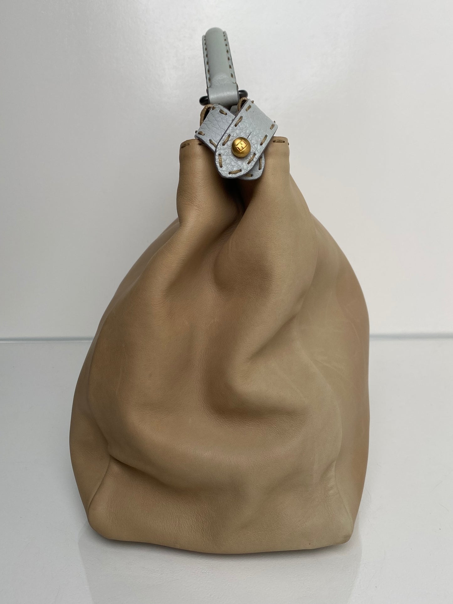 Fendi Beige & Grey Peekaboo Tote Bag TTHW