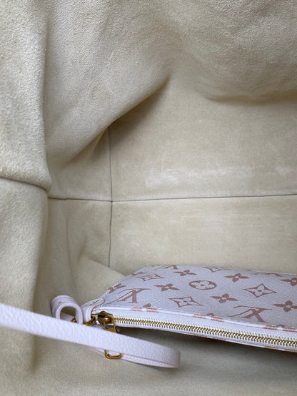 Louis Vuitton V Quartz Gris Low Key Hobo MM Bag GHW