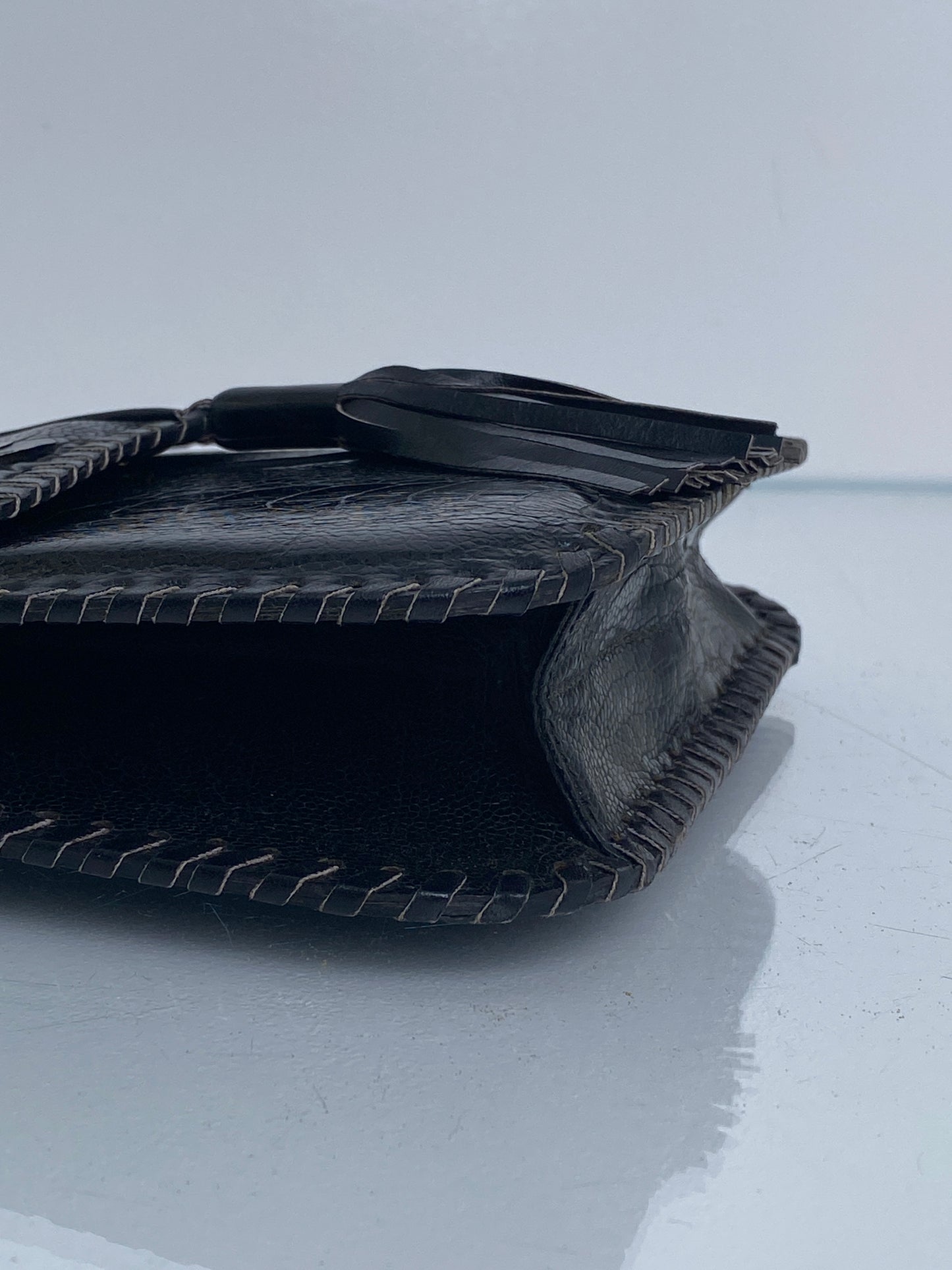 Saint Laurent Vintage Exotic Tassel Crossbody Bag, As is