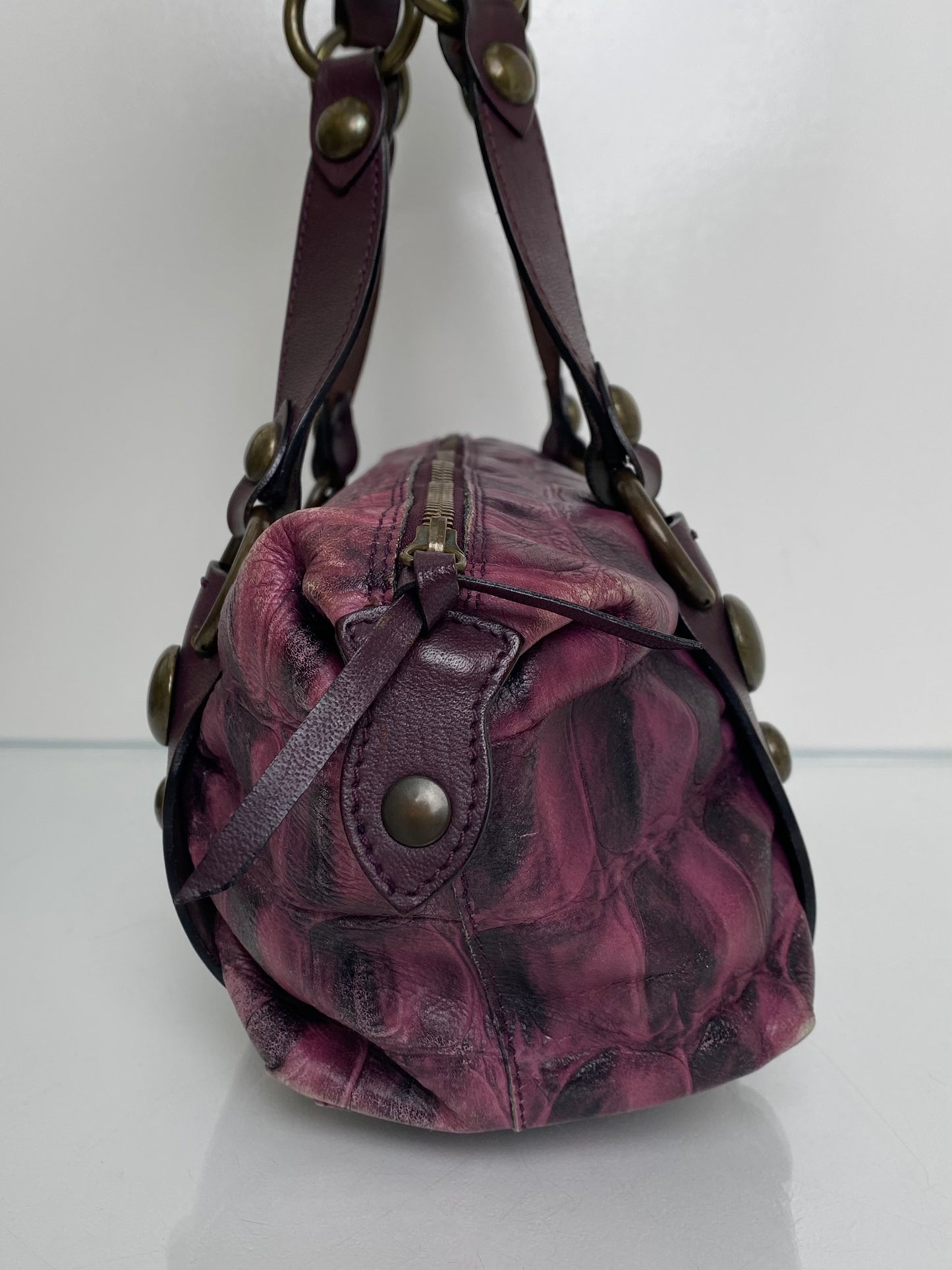 Roberto Cavalli Vintage Purple Freedom Bag