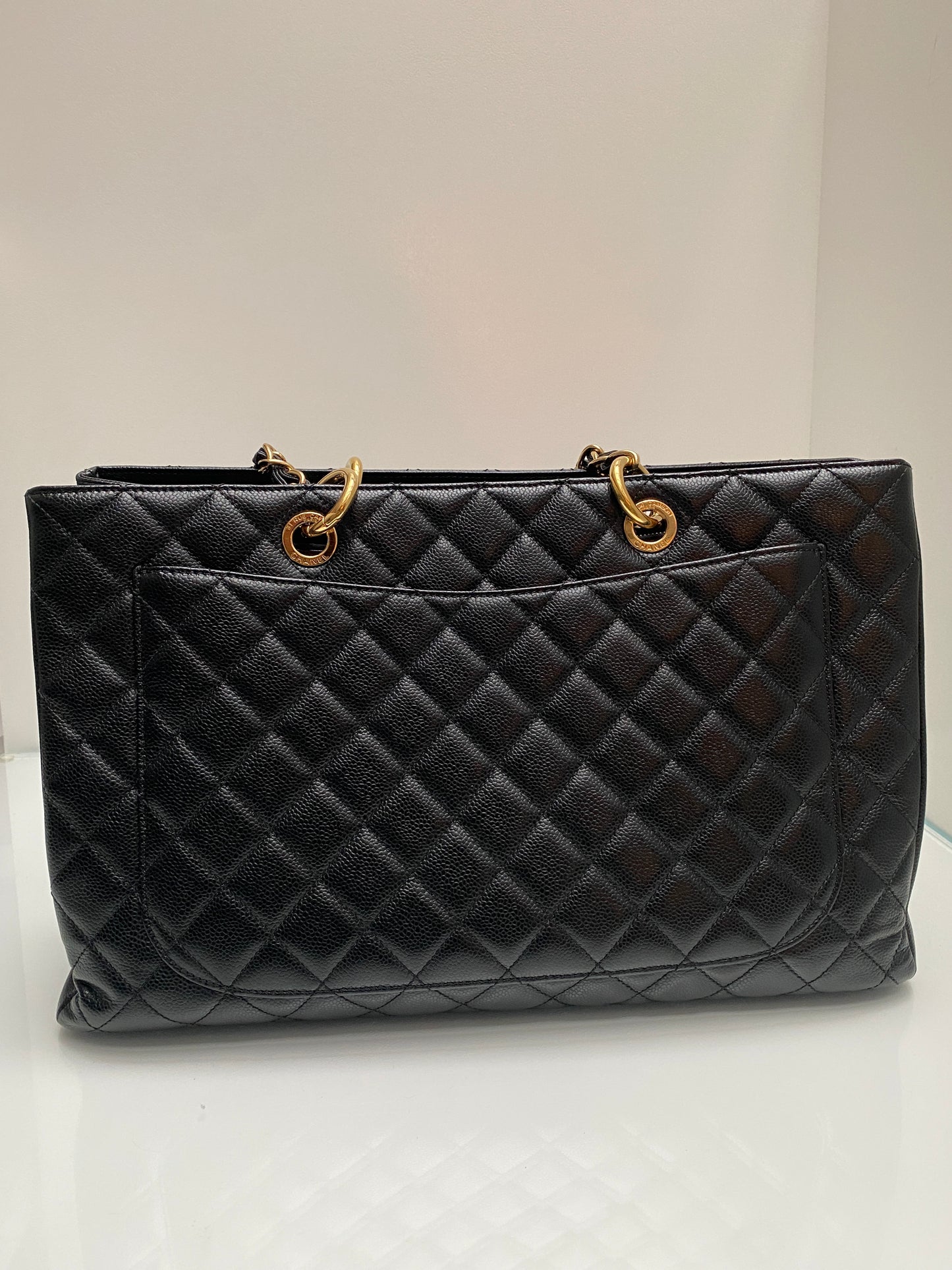 Chanel GST XL Black Caviar GHW #16