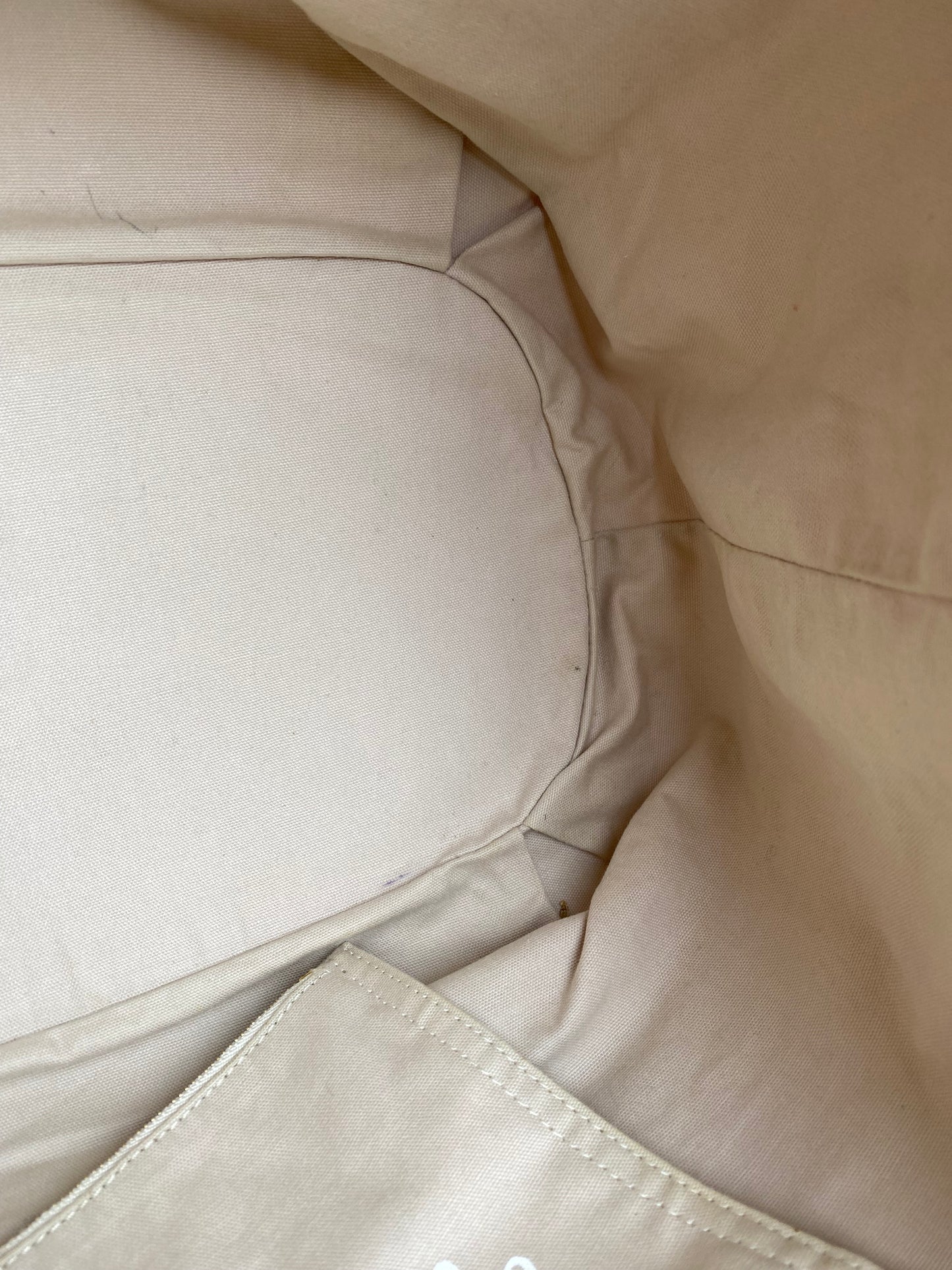 Louis Vuitton Tan & Cream Cabas Ipanema Monogram GM Tote Bag