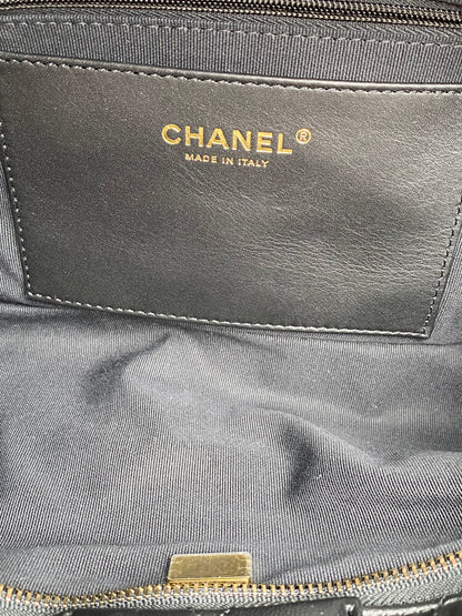 Chanel 2025 Black Lambskin Bow Bag GHW