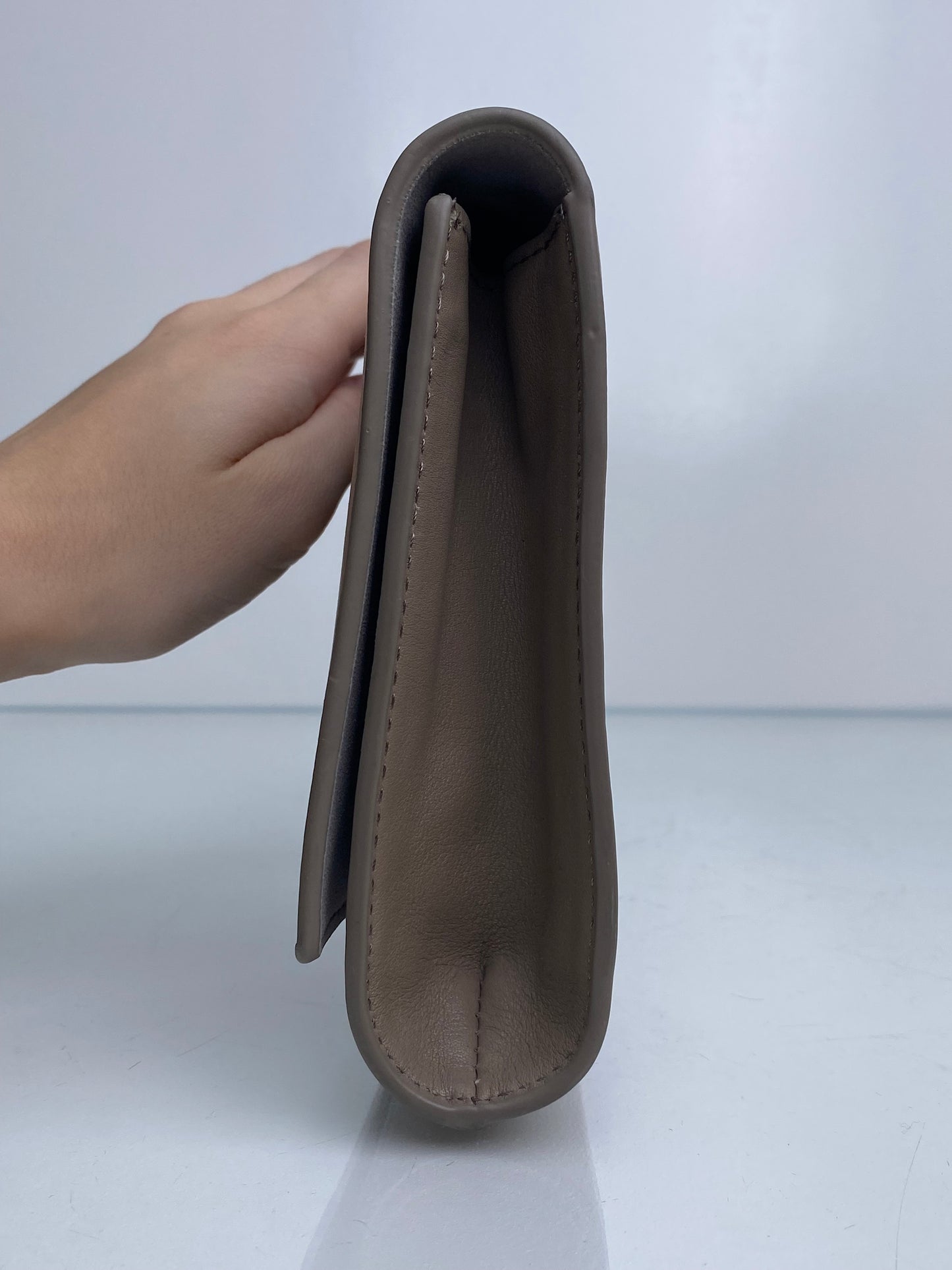 Saint Laurent Taupe Chyc Clutch GHW