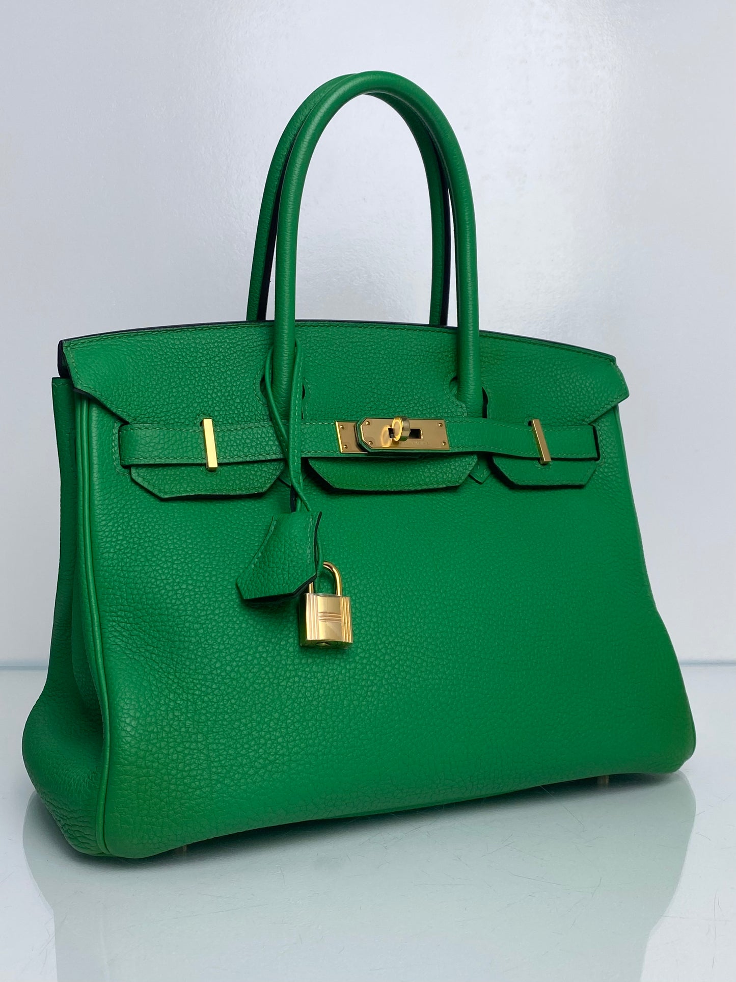 Hermes Birkin 30 Bamboo Togo GHW #R