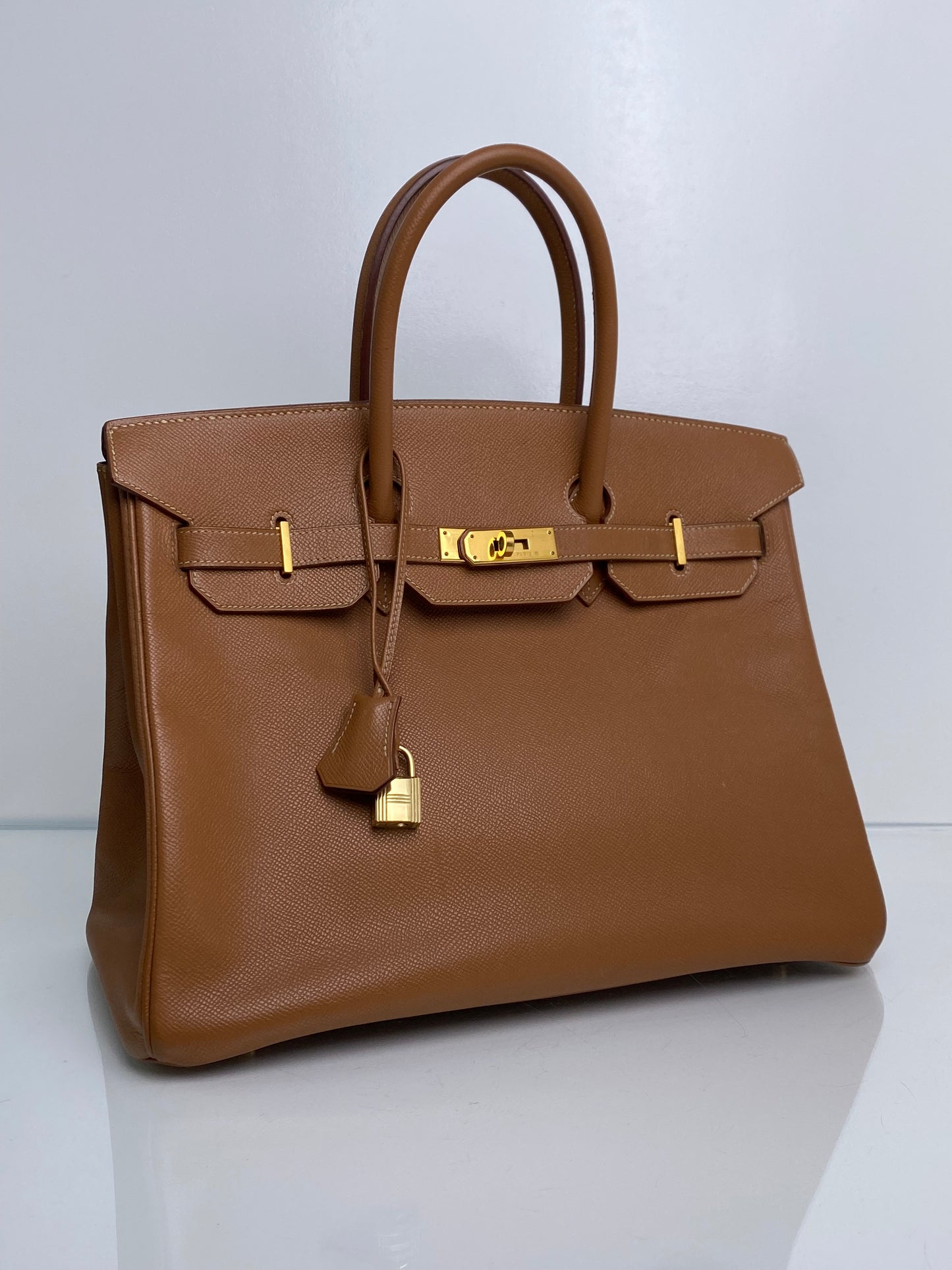 Hermes Birkin 35 Gold Epsom GHW #B