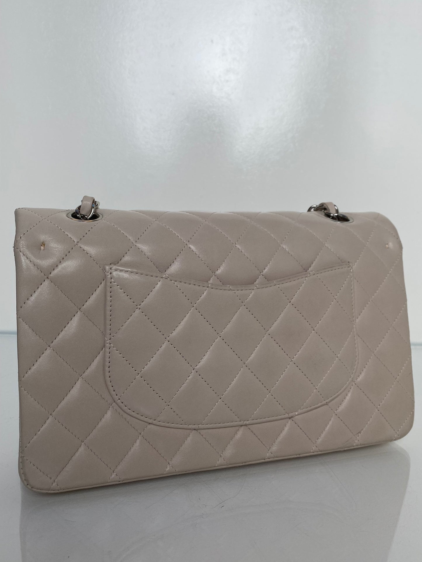 Chanel Lilac / Light Pink Quilted Lambskin Double Flap Medium Bag SHW #14