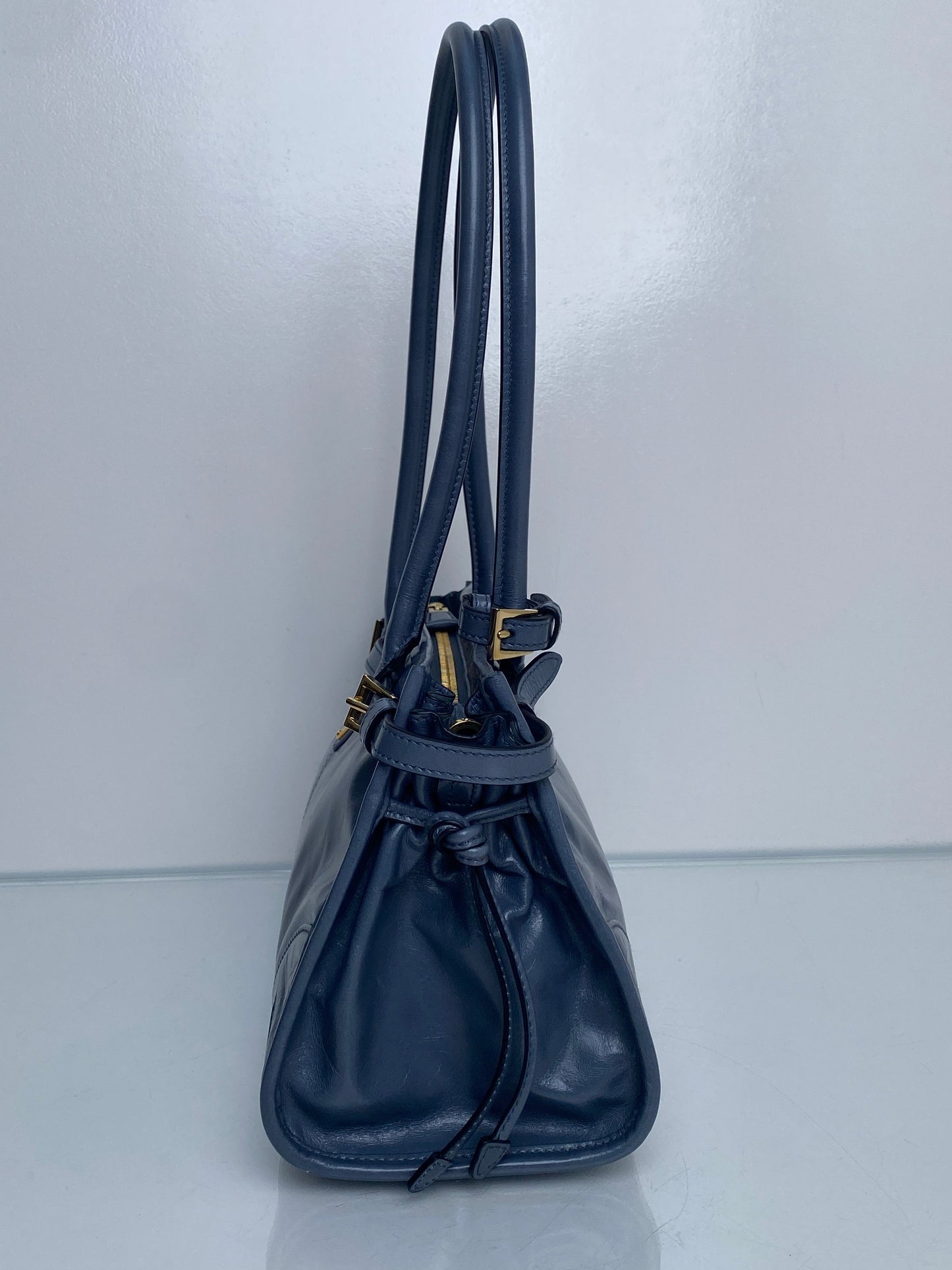 Prada Bonnie Medium Airfare Blue GHW