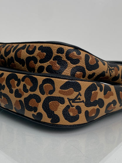 Louis Vuitton Black & Cheetah Giant Monogram Empreinte Multipochette Bag GHW