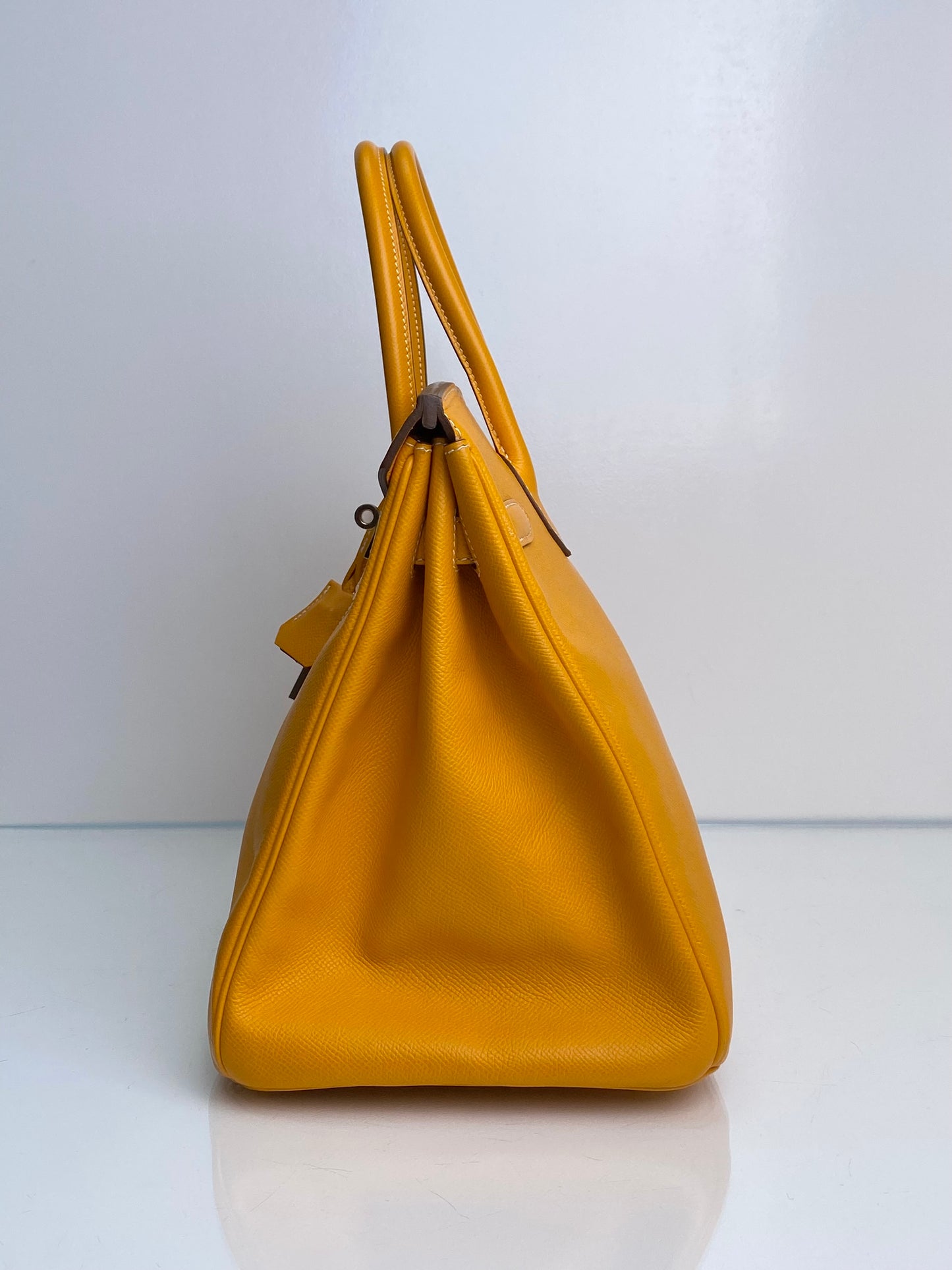 Hermes Birkin 35 Jaune Epsom GHW #P Square
