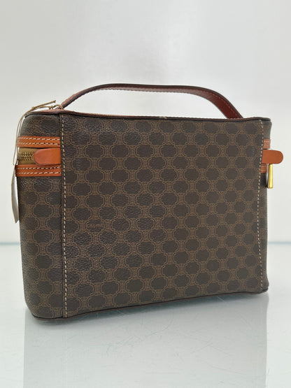 Celine Canvas Macadam East/West Vanity Bag GHW
