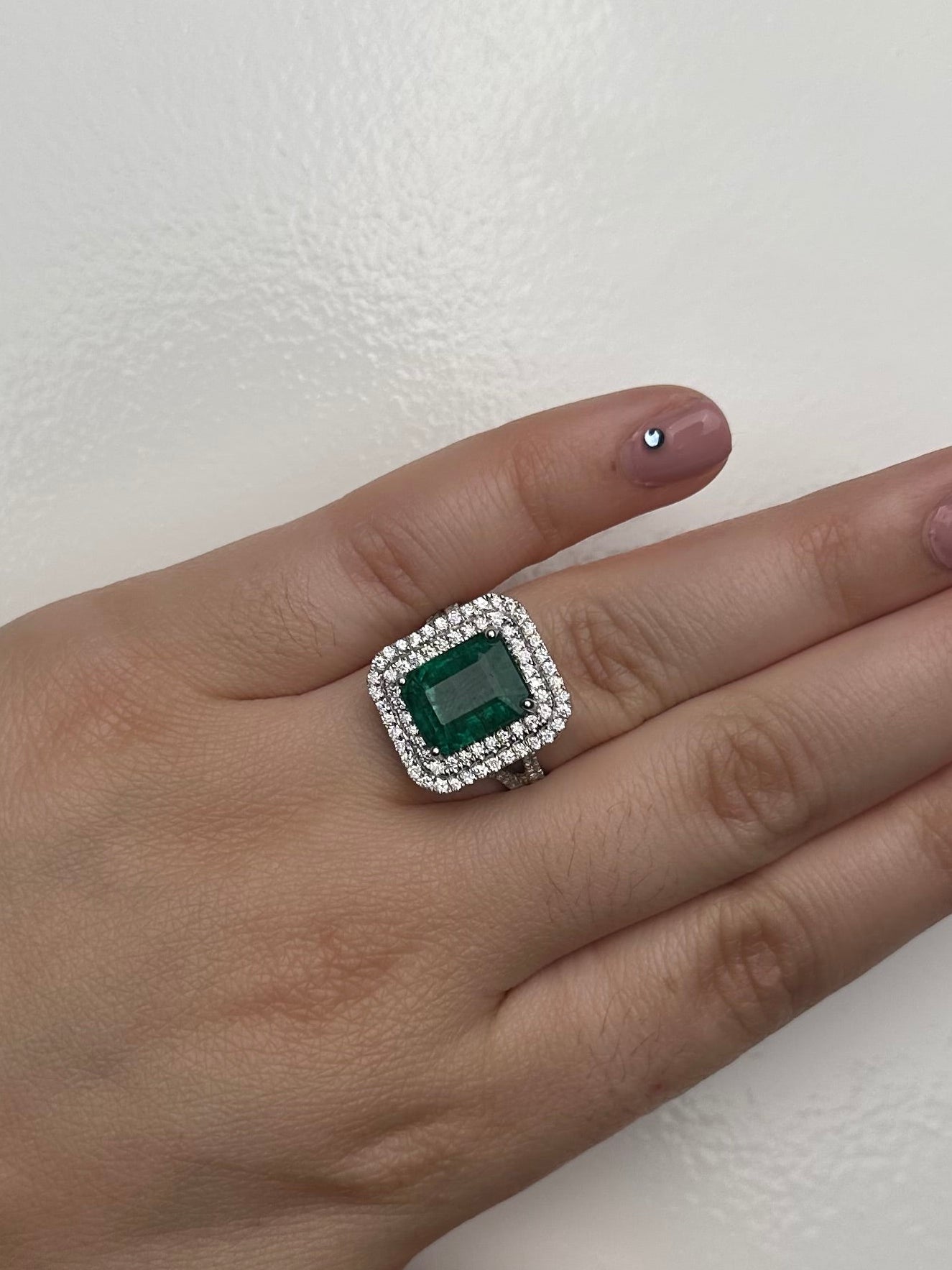 PL 5.11 ct Em 1.00 ctw Dia Ring, Sz 7