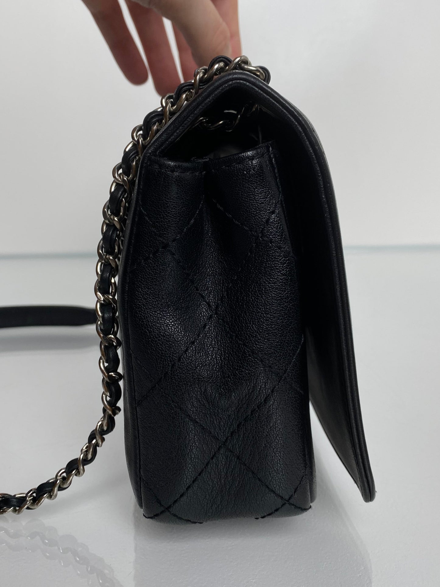Chanel Black Mademoiselle Flap Bag SHW