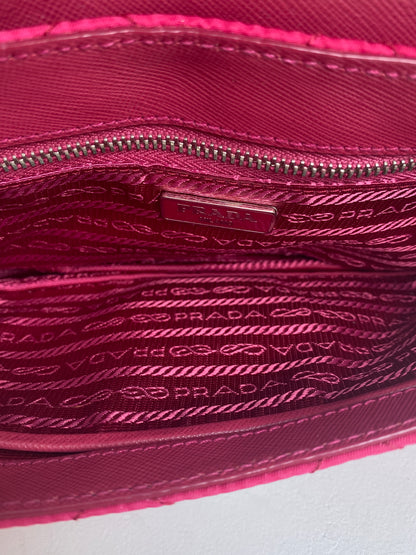 Prada Pink Tessuto Crossbody Bag SHW