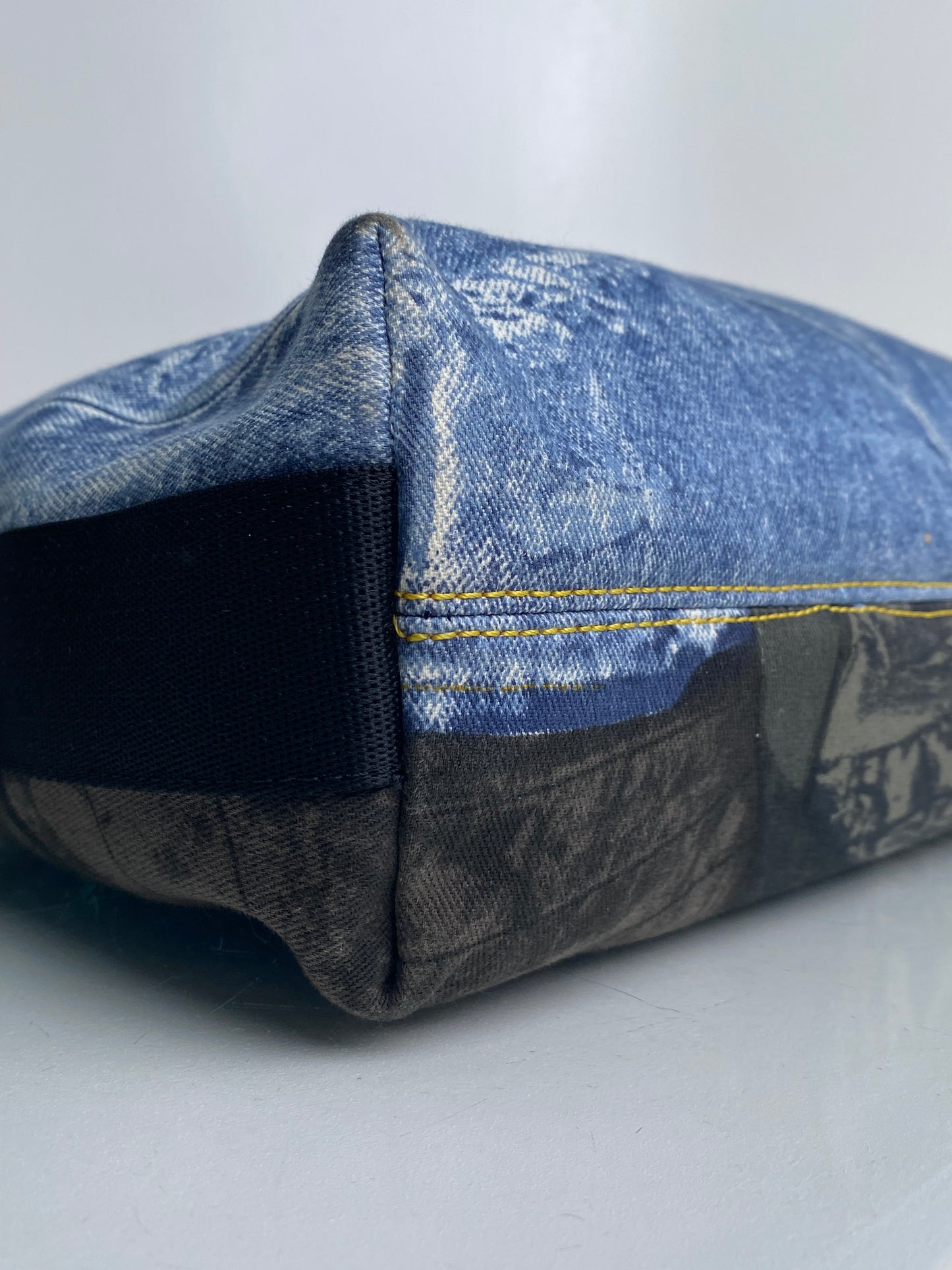 Christian Dior Miss Diorella Denim Print Messenger Bag SHW