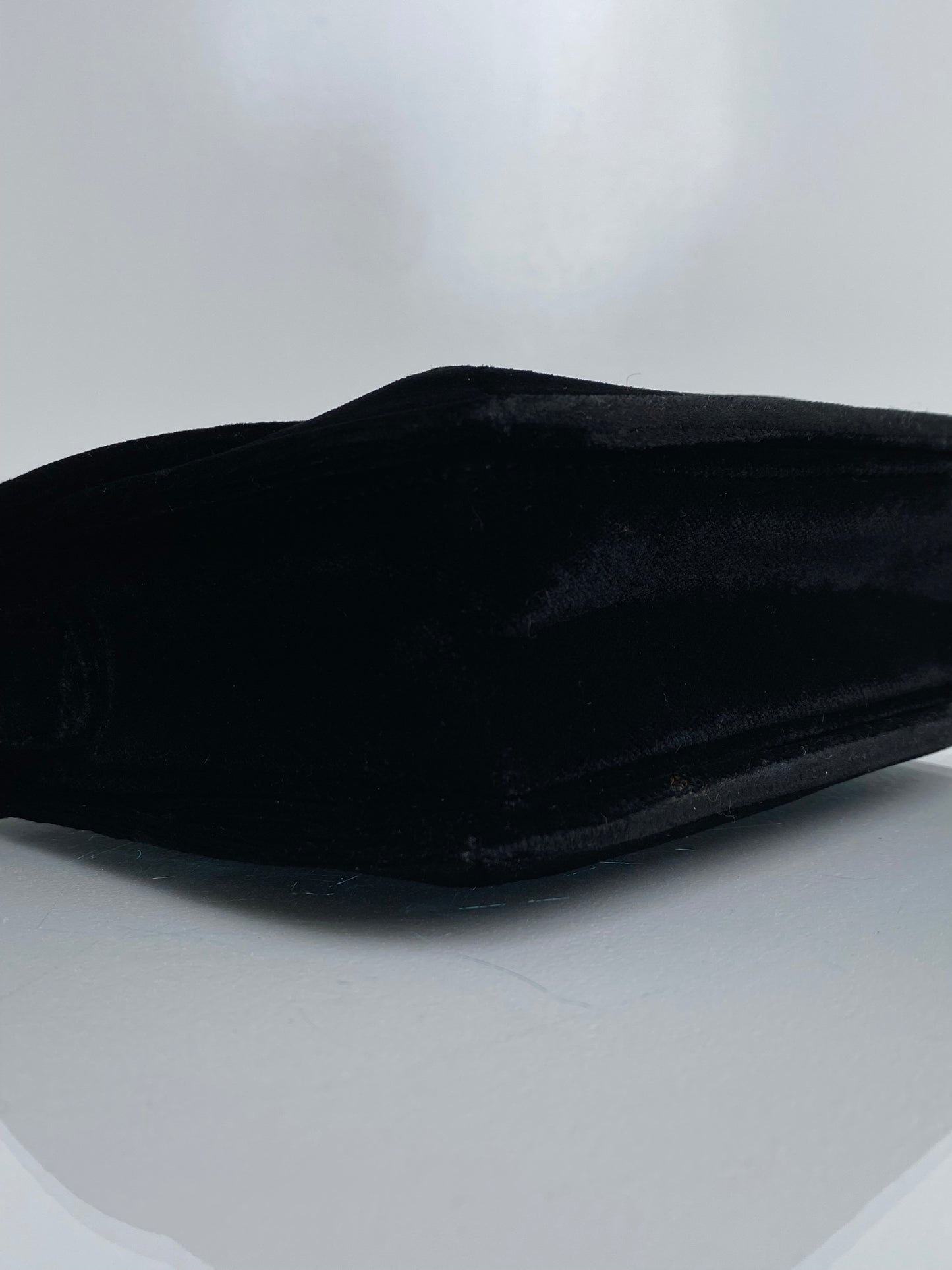 Gorgio Armani Black Velvet Mini Shoulder Bag