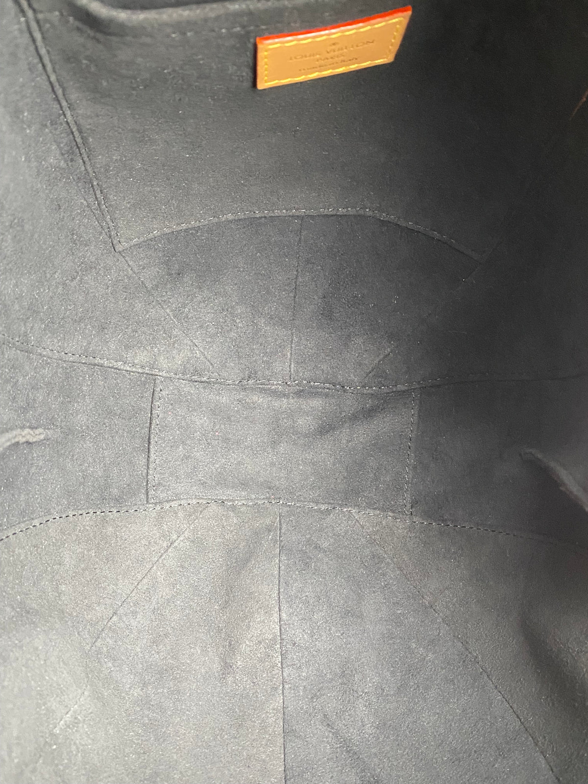 Louis Vuitton Monogram Canvas & Black Leather Egg Bag GHW
