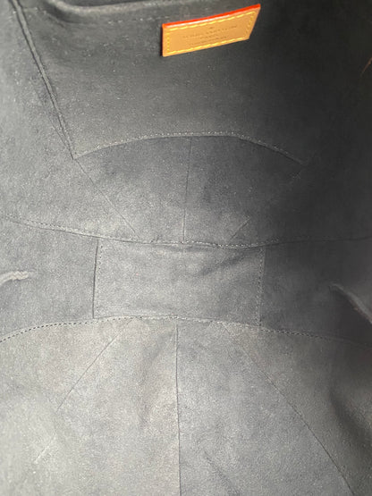 Louis Vuitton Monogram Canvas & Black Leather Egg Bag GHW