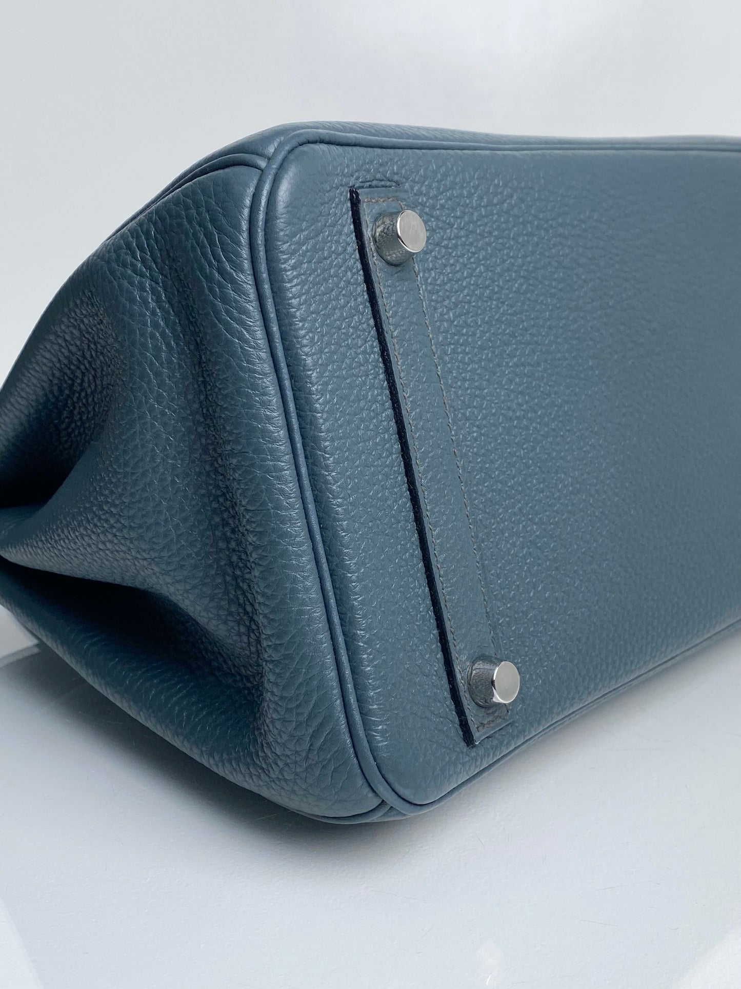 Hermes Birkin 30 Bleu Orage Togo PHW #Q