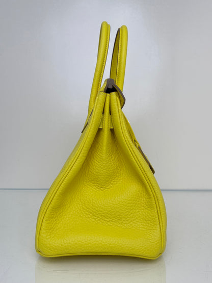 Hermes Birkin 30 Lime Clemence PHW #U