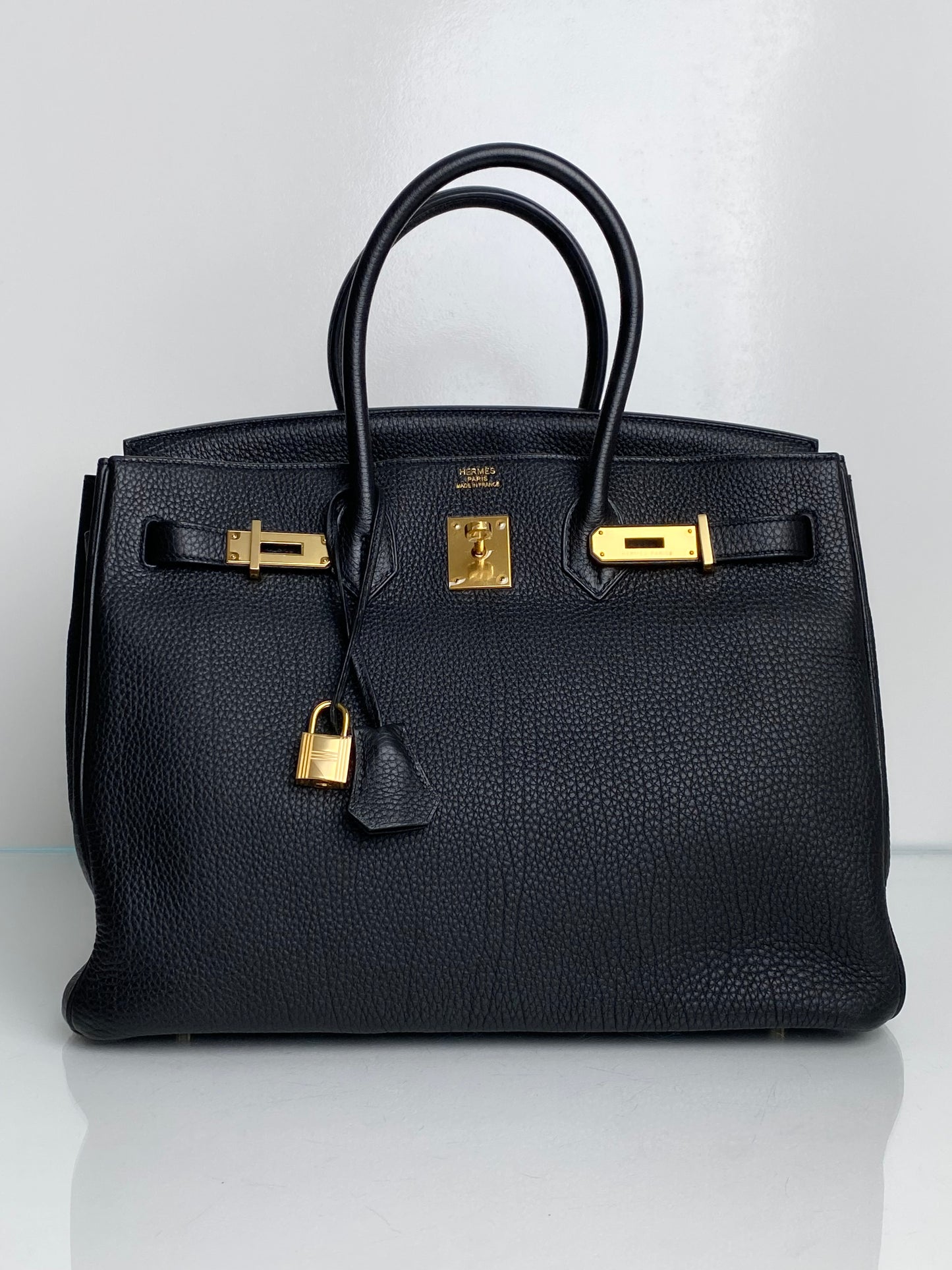 Hermes Birkin 35 Black Togo GHW #P