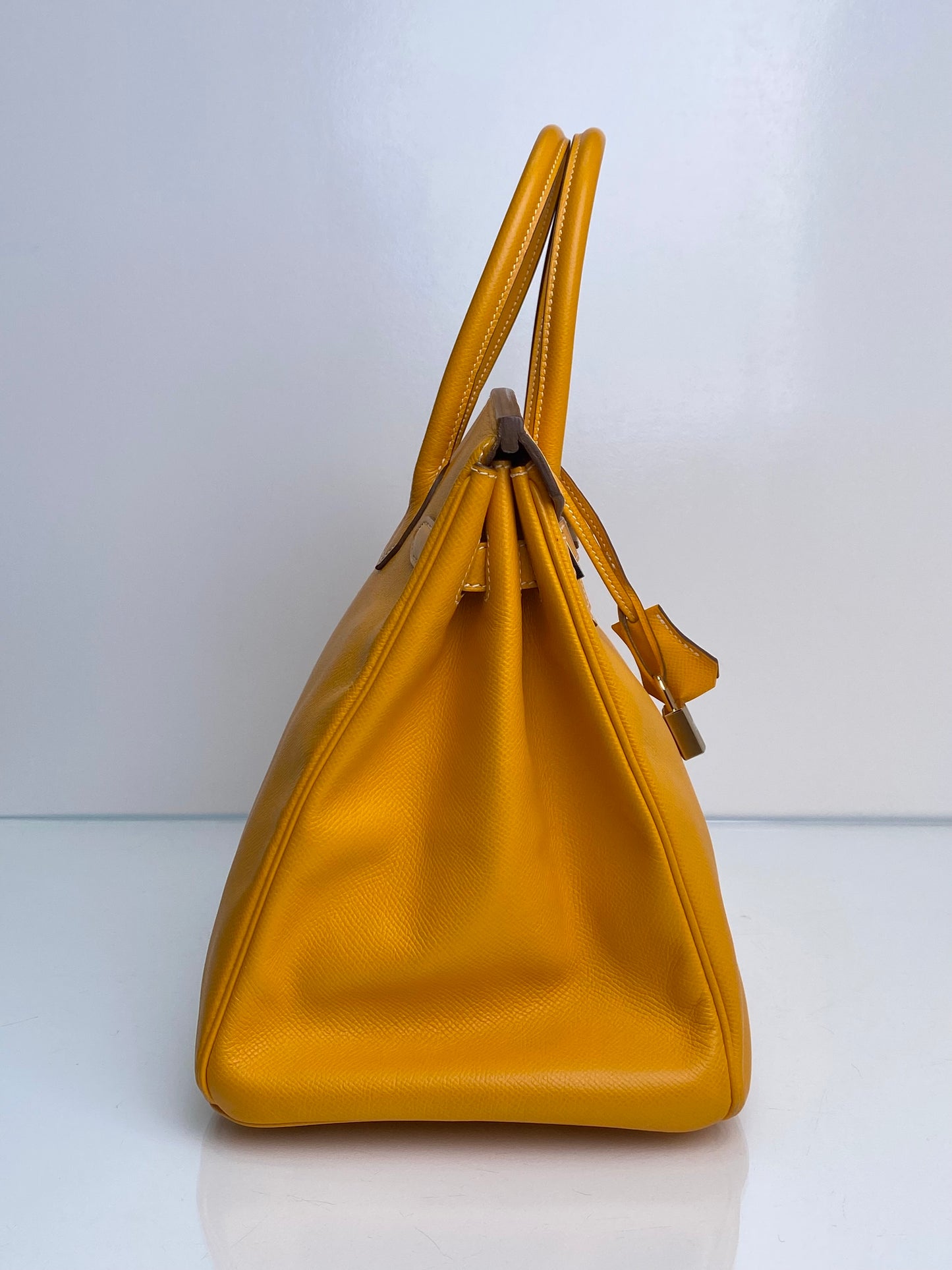 Hermes Birkin 35 Jaune Epsom GHW #P Square
