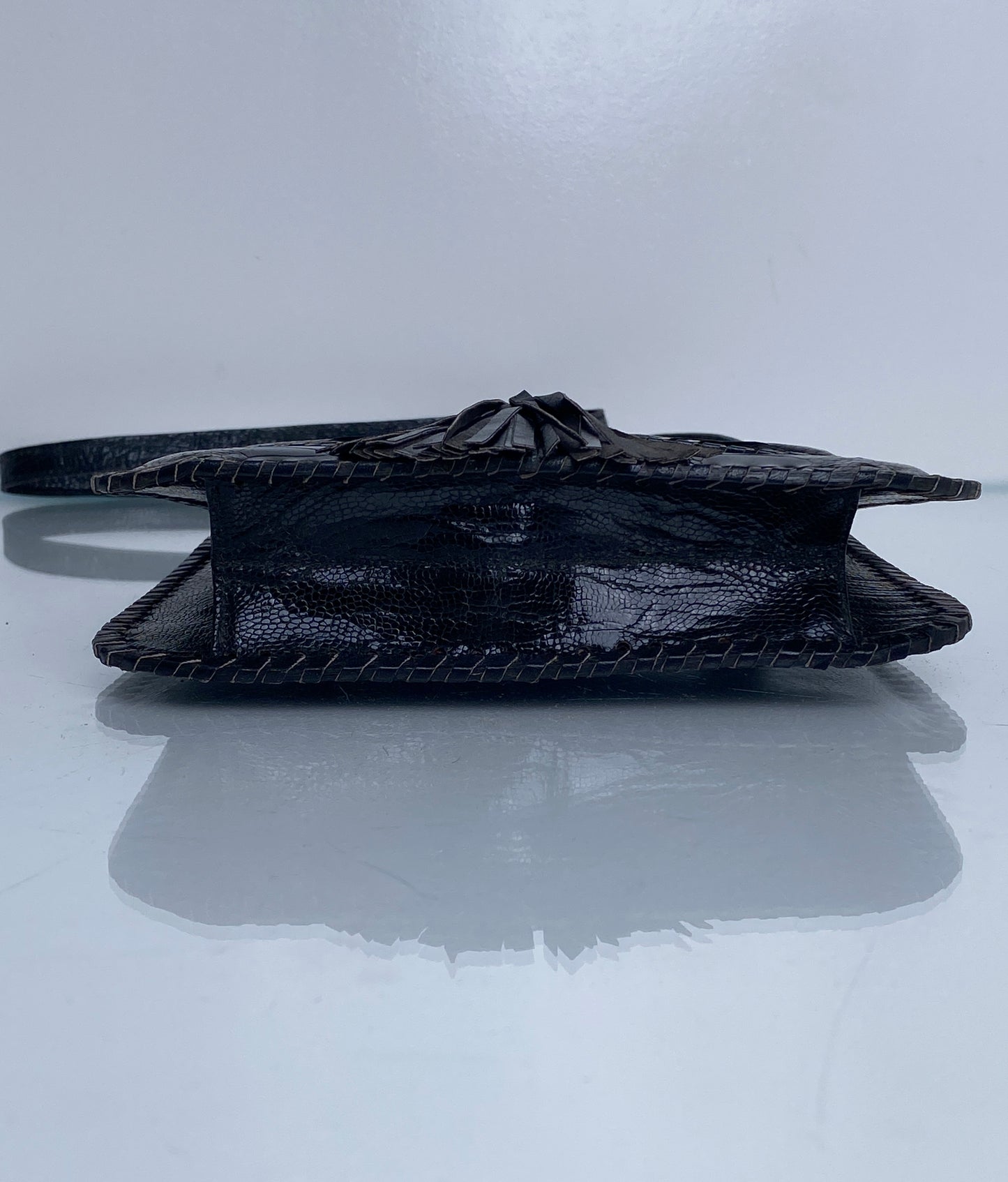 Saint Laurent Vintage Exotic Tassel Crossbody Bag, As is