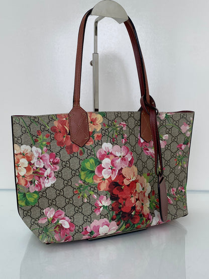 Gucci GG Pink Blooms Tote Bag (As Is)