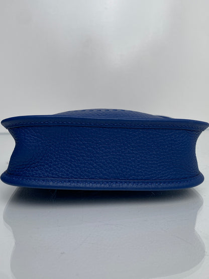 Hermes Evelyne TPM Bleu Tie Clemence PHW