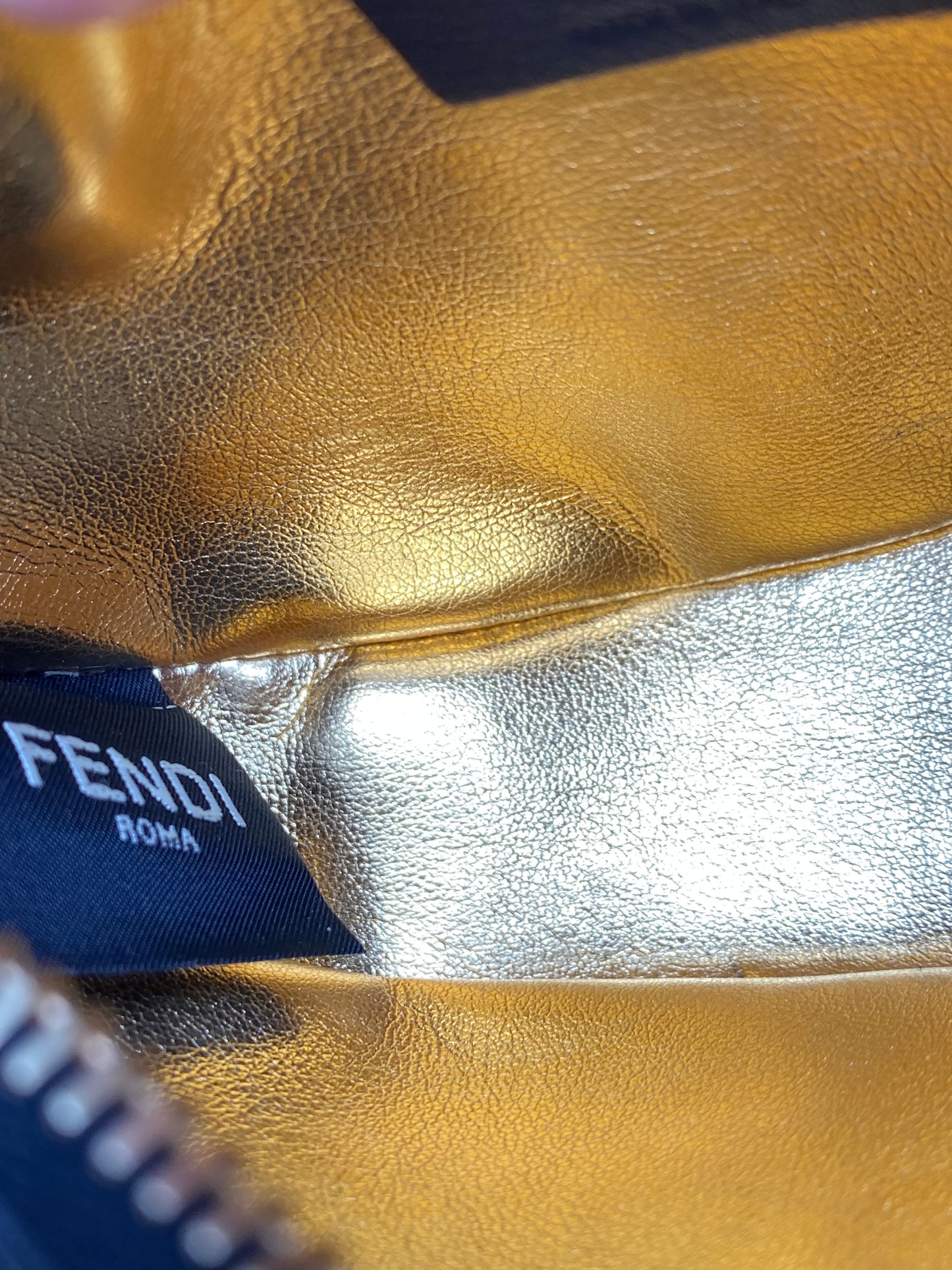 Fendi Black Nano Fendigraphy Bag / Charm GHW