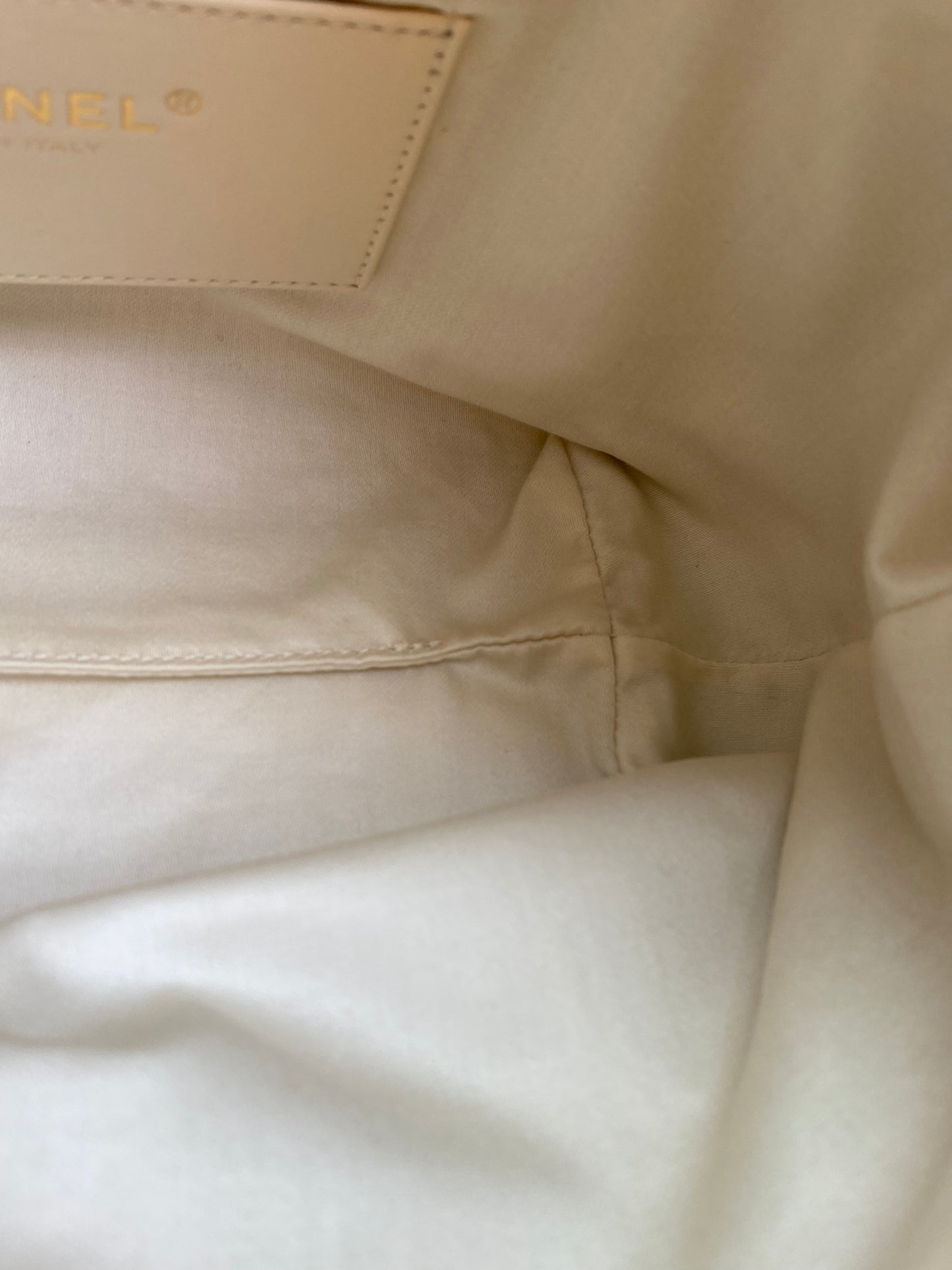 Chanel 26C Light Beige Quilted Hobo Bag GHW