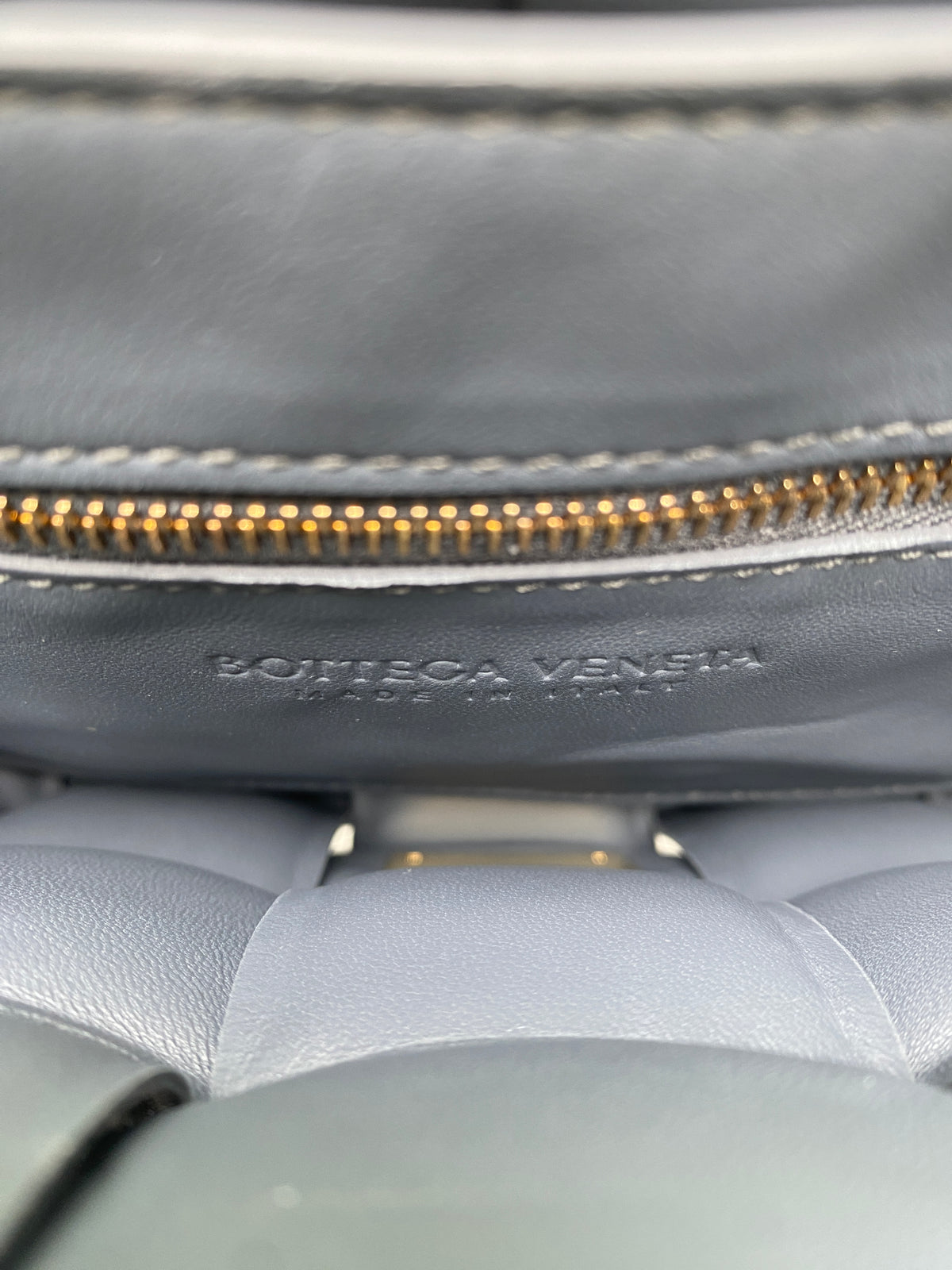Bottega Veneta Thunder Grey Padded Cassette Bag GHW