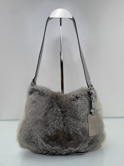 Celine Rabbit Fur Shoulder Bag SHW