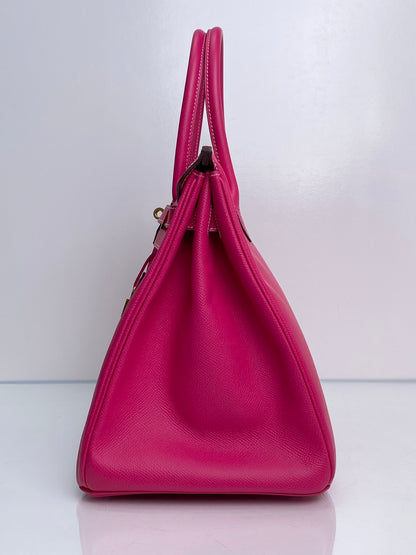 Hermes Birkin 35 Rose Tyrien Epsom GHW #Q