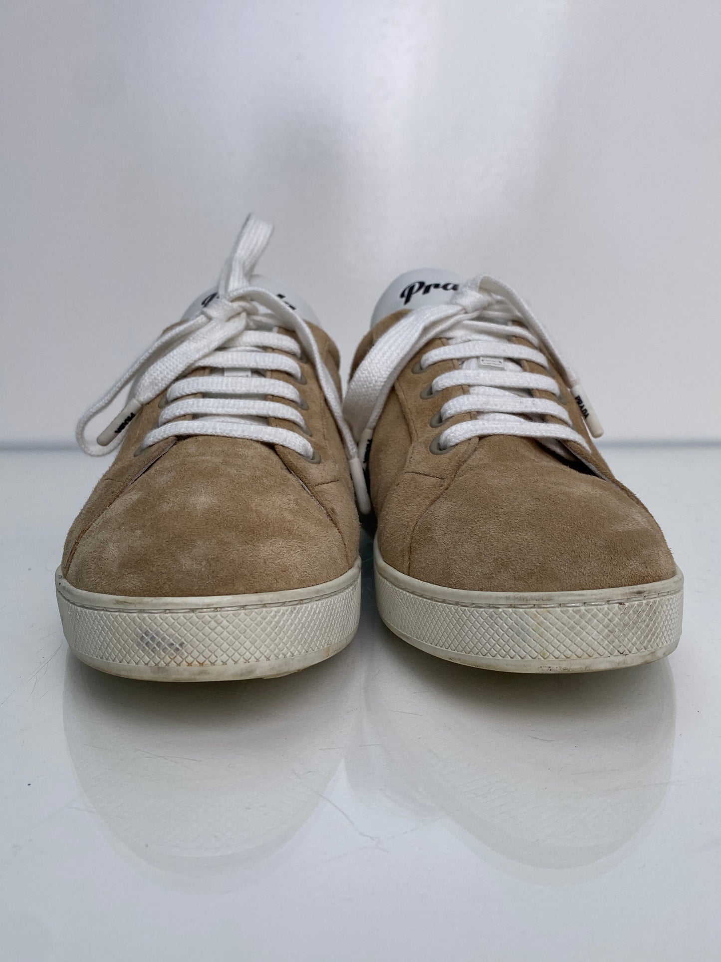Prada Tan Suede Sneakers, 39.5