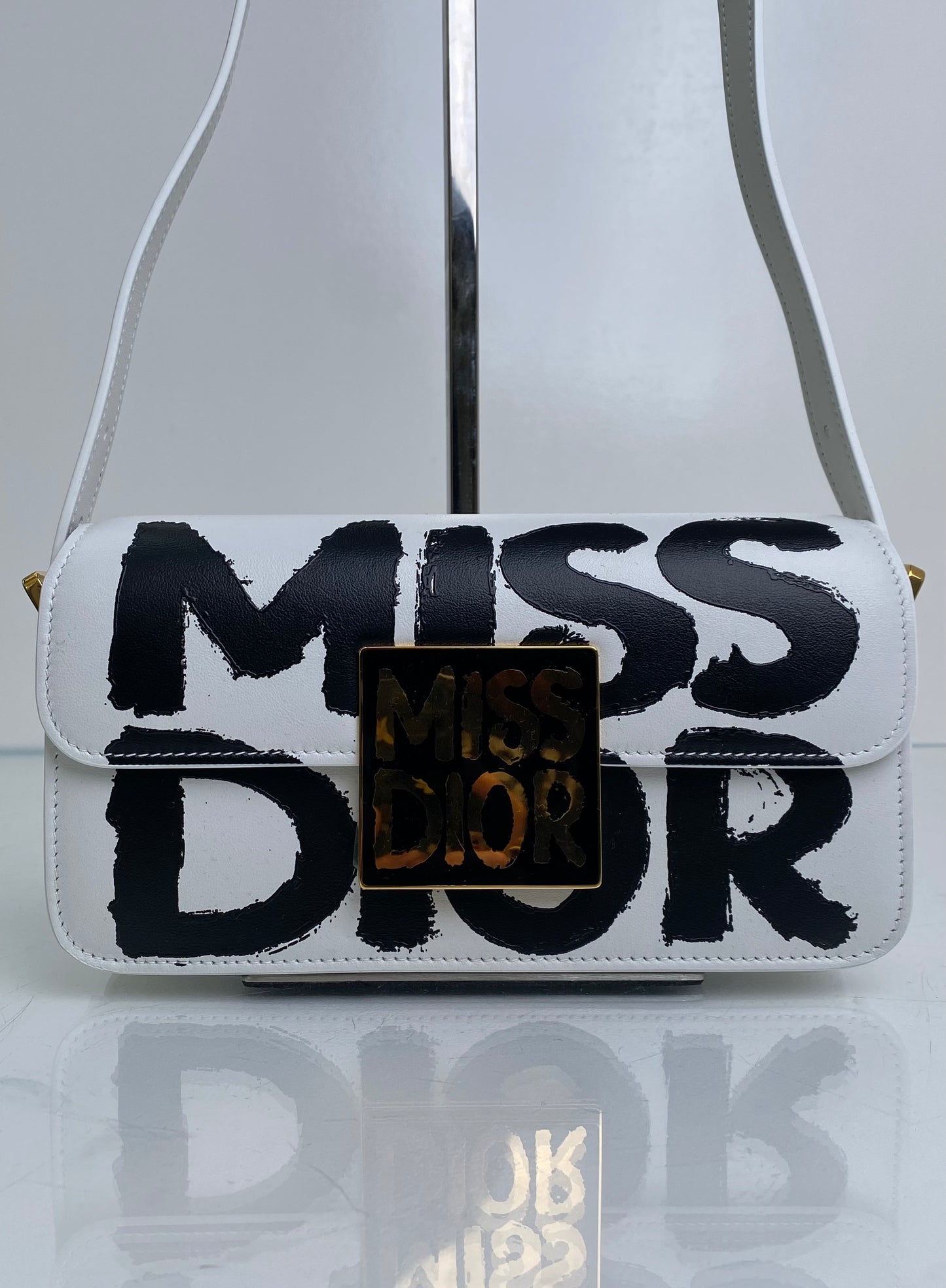 Christian Dior Miss Dior White Shoulder Bag
