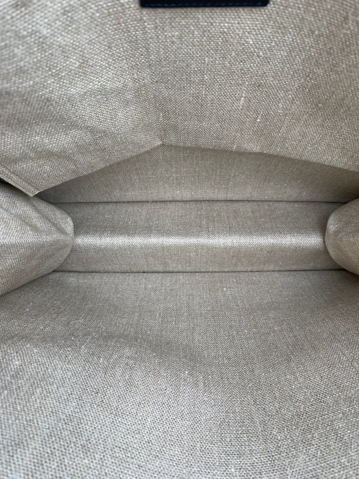 Saint Laurent Beige Rive Gauche North/South Tote Bag SHW