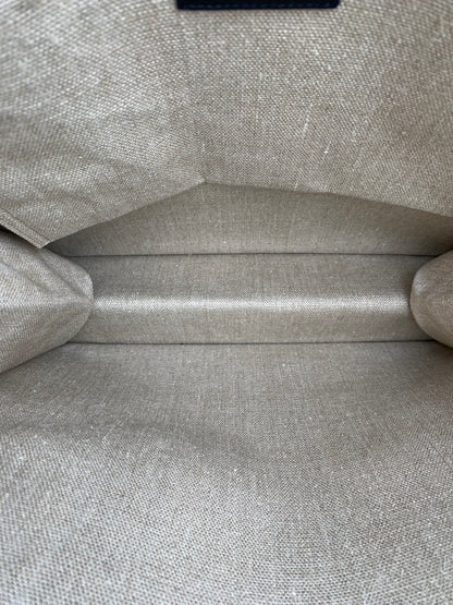 Saint Laurent Beige Rive Gauche North/South Tote Bag SHW